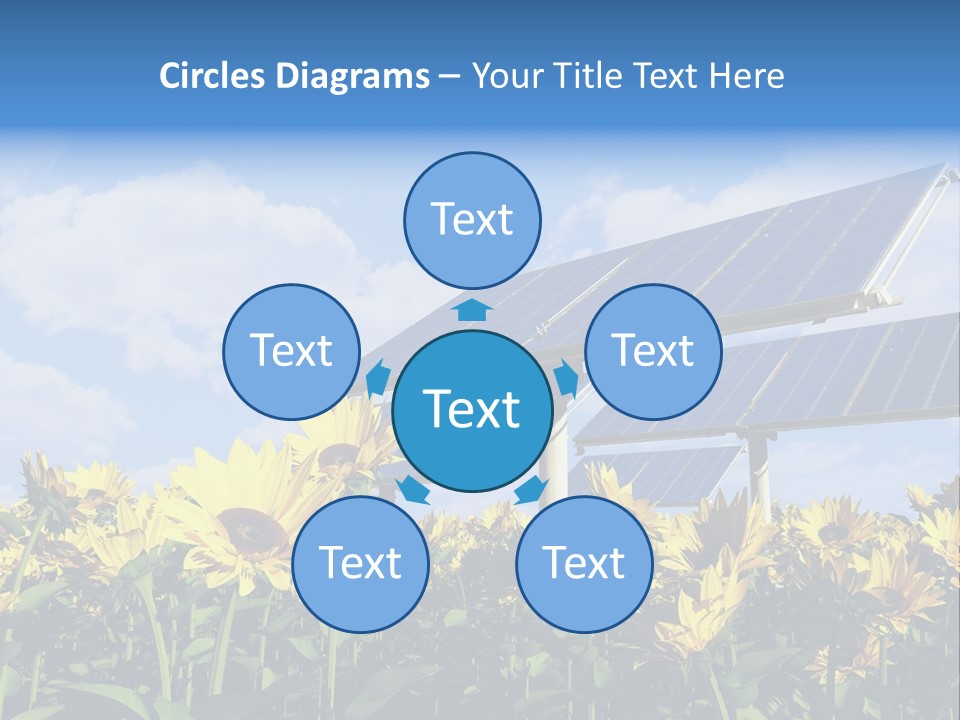 Sunlight Current Electricity PowerPoint Template