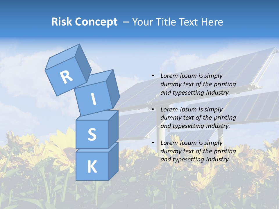 Sunlight Current Electricity PowerPoint Template