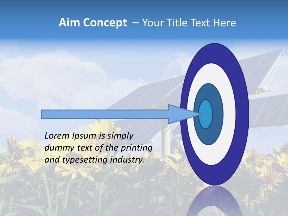 Sunlight Current Electricity PowerPoint Template