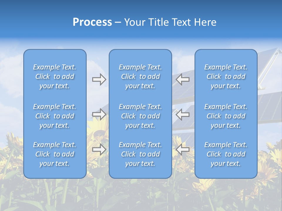 Sunlight Current Electricity PowerPoint Template