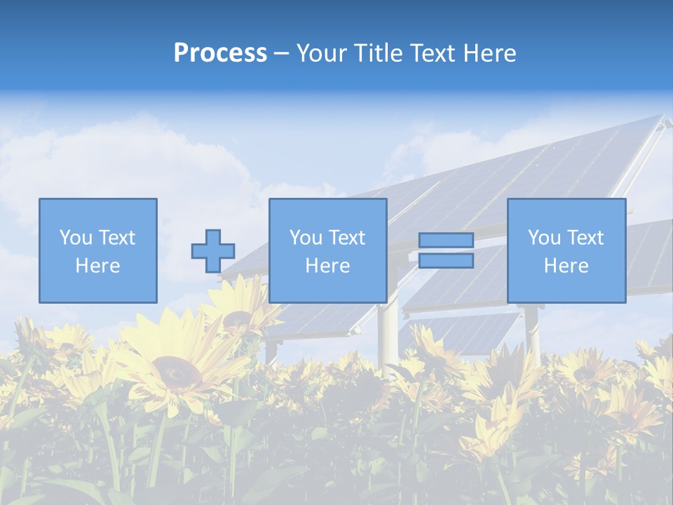 Sunlight Current Electricity PowerPoint Template