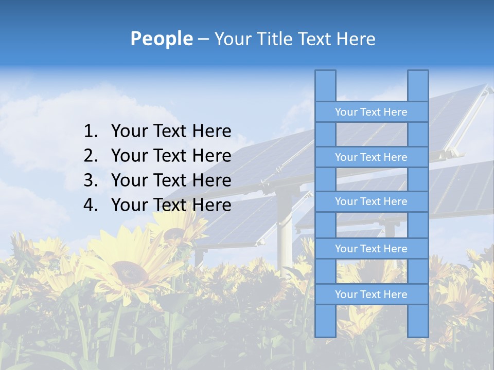 Sunlight Current Electricity PowerPoint Template