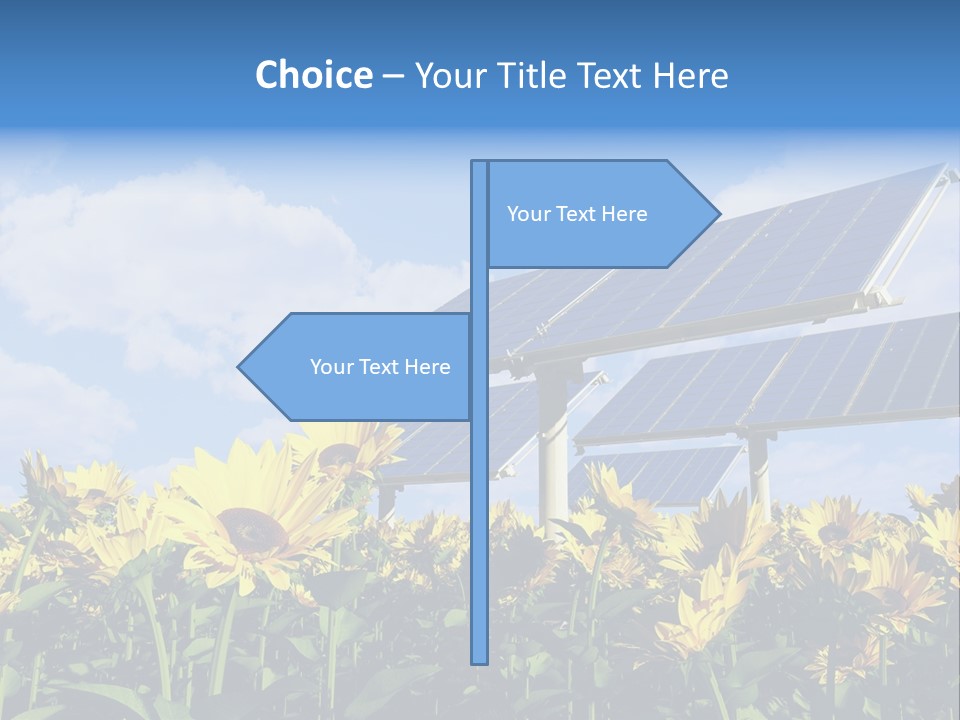 Sunlight Current Electricity PowerPoint Template