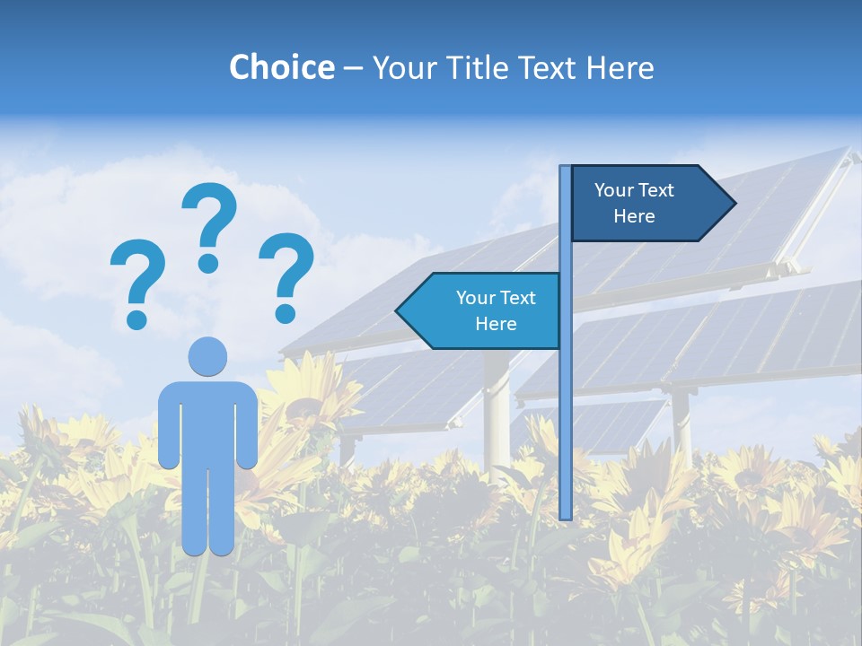 Sunlight Current Electricity PowerPoint Template