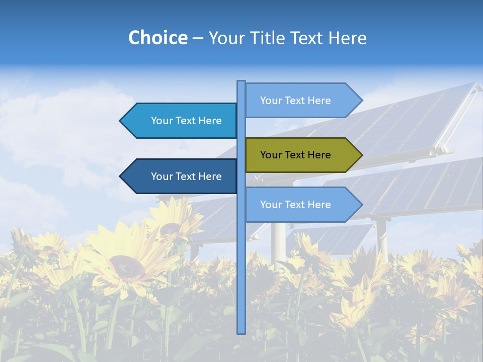 Sunlight Current Electricity PowerPoint Template