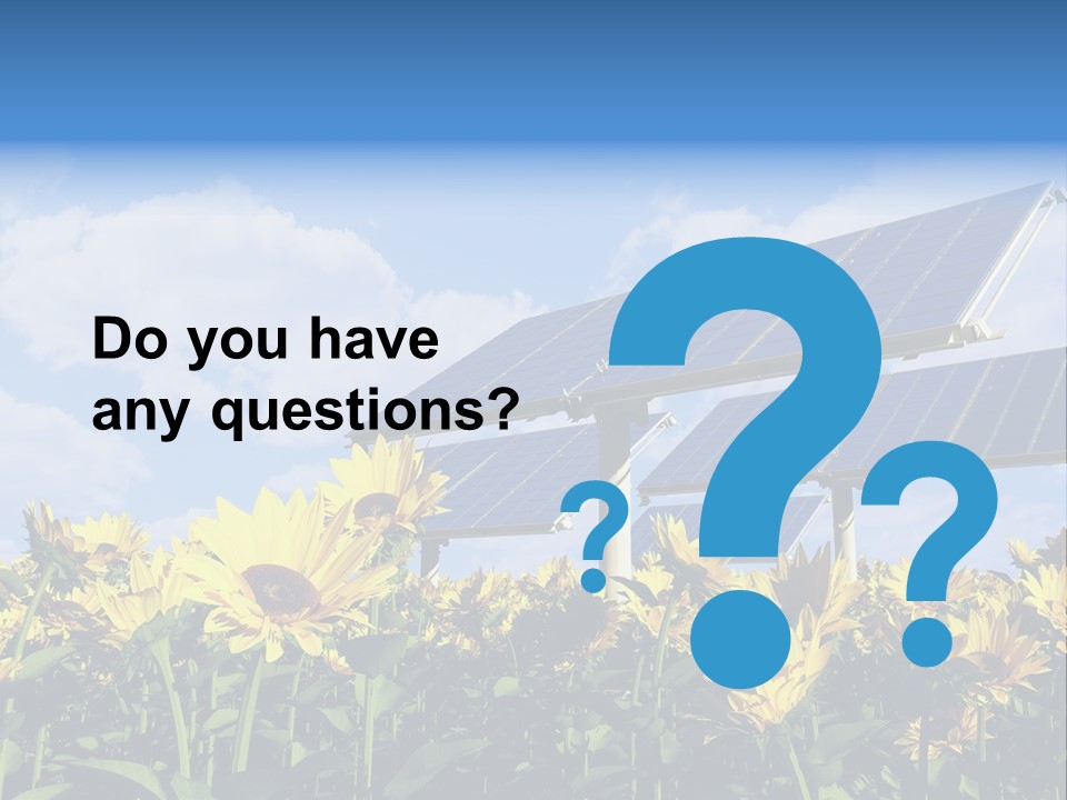 Sunlight Current Electricity PowerPoint Template