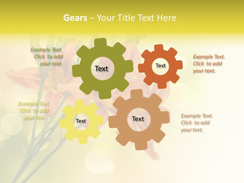 Template Lilly Passion PowerPoint Template