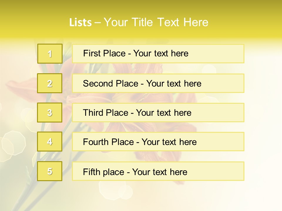 Template Lilly Passion PowerPoint Template
