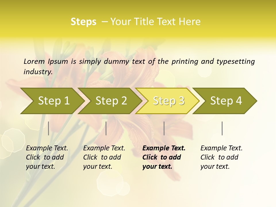 Template Lilly Passion PowerPoint Template