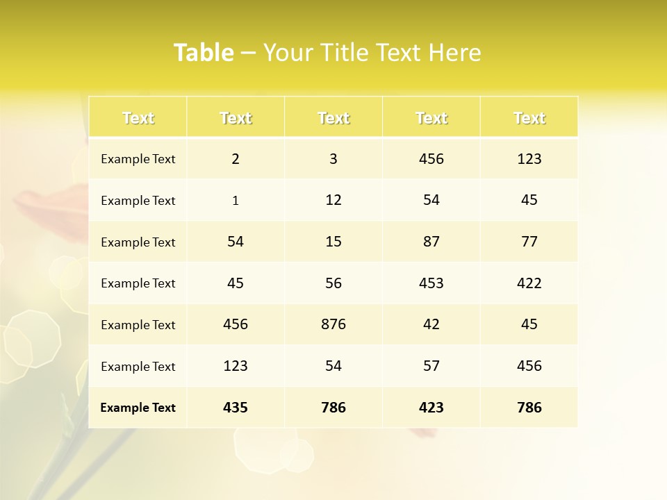 Template Lilly Passion PowerPoint Template