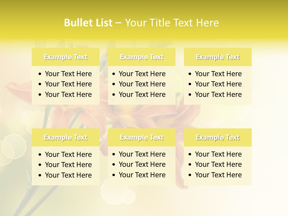 Template Lilly Passion PowerPoint Template