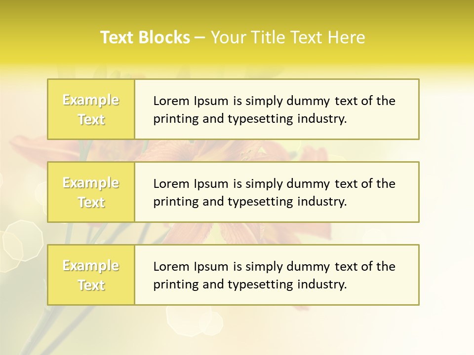 Template Lilly Passion PowerPoint Template