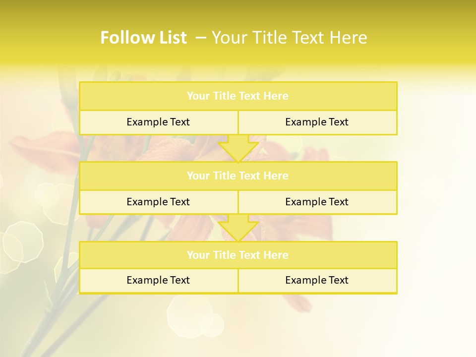 Template Lilly Passion PowerPoint Template