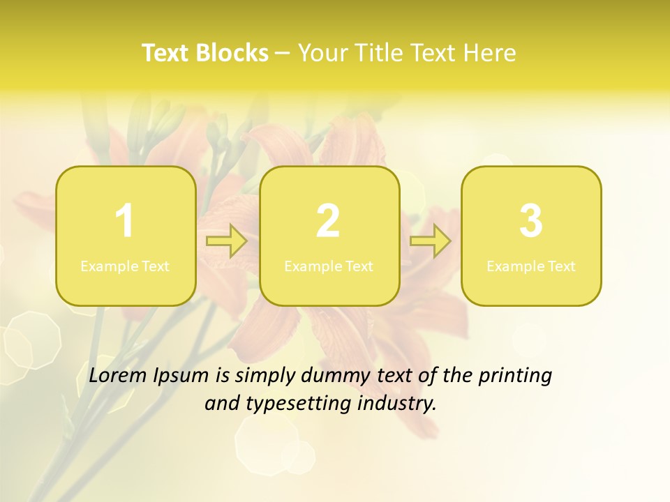 Template Lilly Passion PowerPoint Template