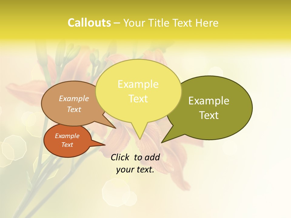 Template Lilly Passion PowerPoint Template