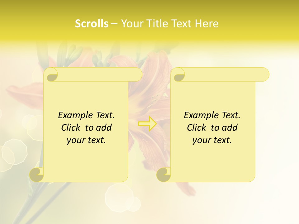 Template Lilly Passion PowerPoint Template