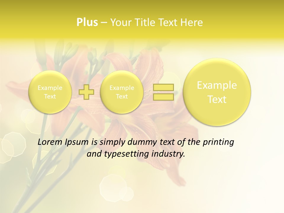 Template Lilly Passion PowerPoint Template