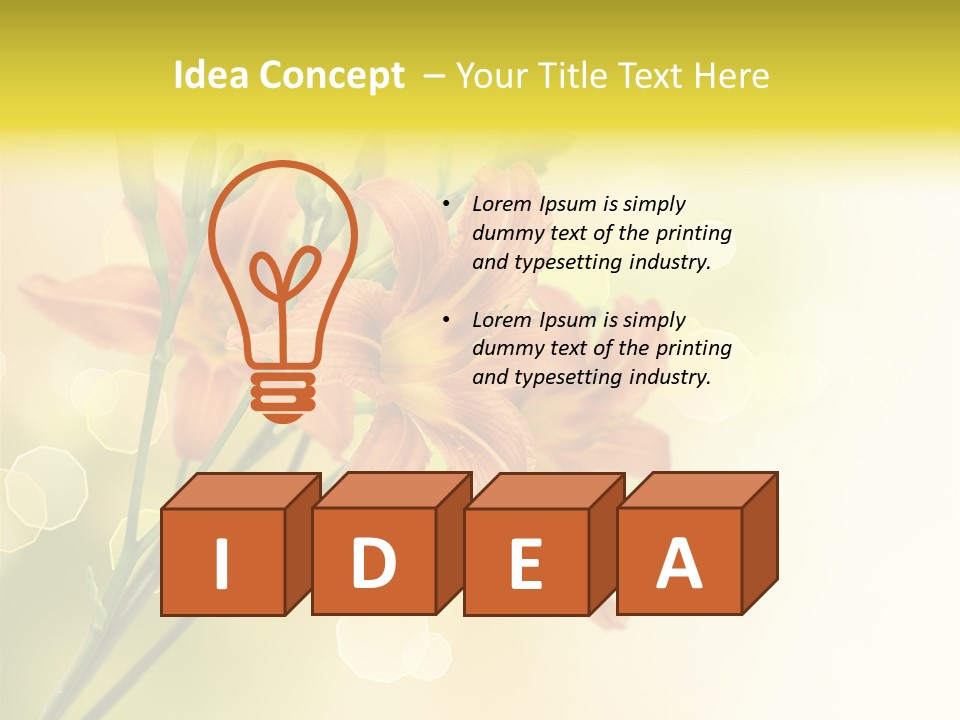 Template Lilly Passion PowerPoint Template