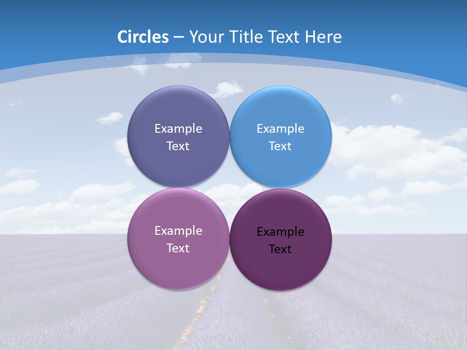 French Pretty Hill PowerPoint Template