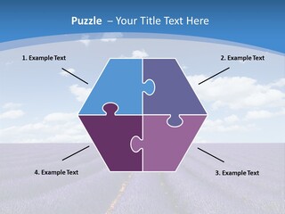 French Pretty Hill PowerPoint Template