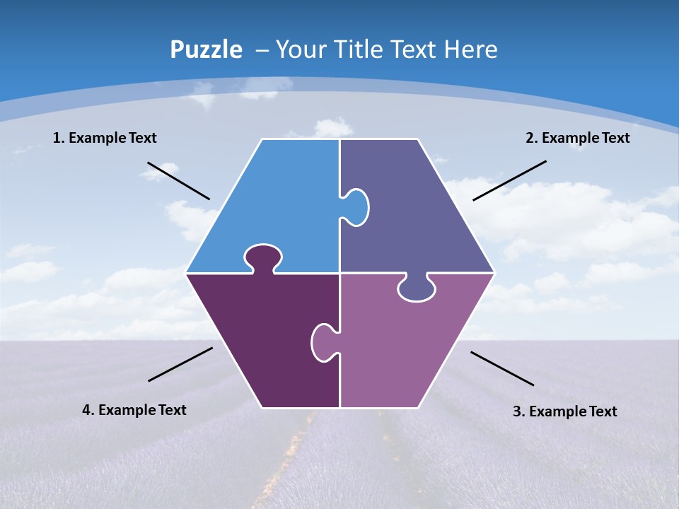 French Pretty Hill PowerPoint Template