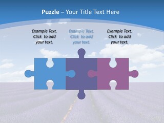 French Pretty Hill PowerPoint Template