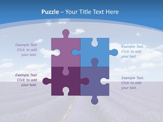 French Pretty Hill PowerPoint Template