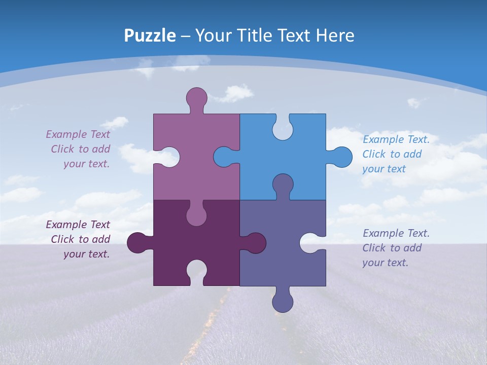 French Pretty Hill PowerPoint Template