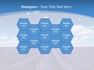 French Pretty Hill PowerPoint Template