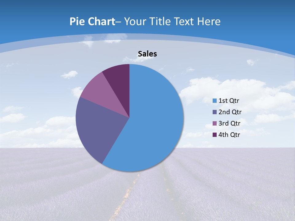 French Pretty Hill PowerPoint Template