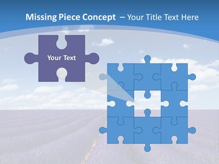 French Pretty Hill PowerPoint Template