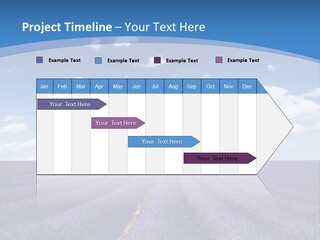 French Pretty Hill PowerPoint Template