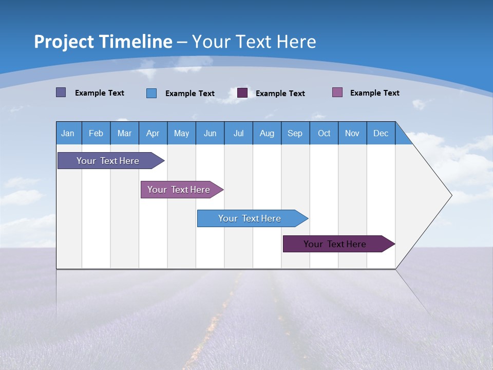 French Pretty Hill PowerPoint Template