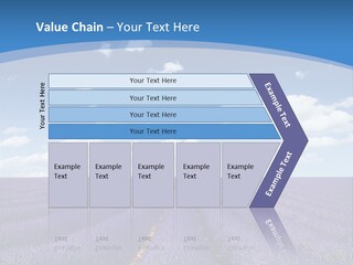 French Pretty Hill PowerPoint Template