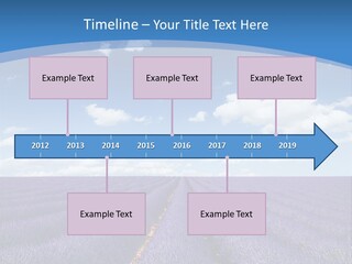 French Pretty Hill PowerPoint Template