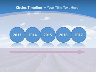 French Pretty Hill PowerPoint Template