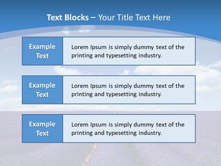 French Pretty Hill PowerPoint Template