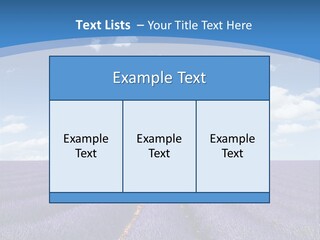 French Pretty Hill PowerPoint Template