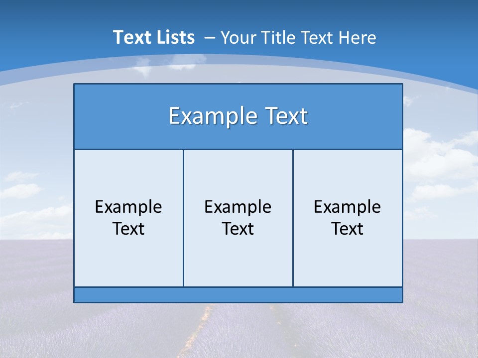 French Pretty Hill PowerPoint Template