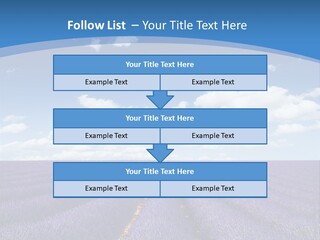 French Pretty Hill PowerPoint Template