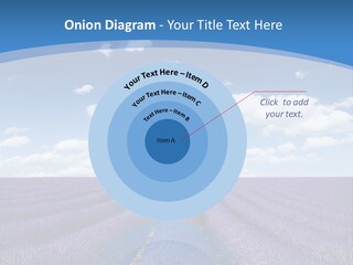 French Pretty Hill PowerPoint Template