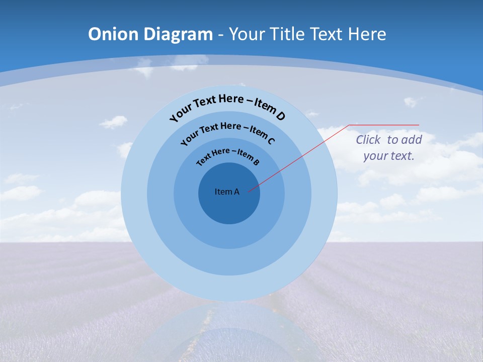 French Pretty Hill PowerPoint Template