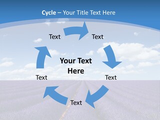 French Pretty Hill PowerPoint Template