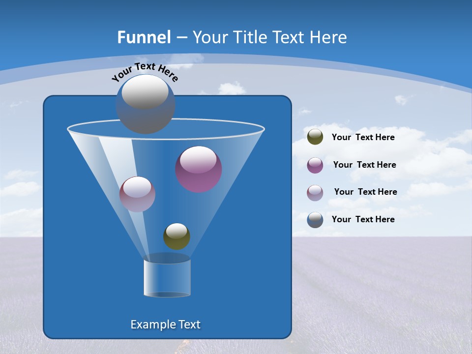French Pretty Hill PowerPoint Template