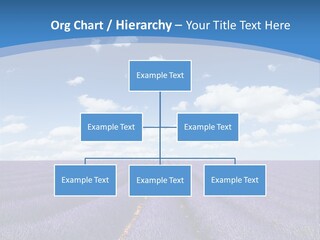 French Pretty Hill PowerPoint Template
