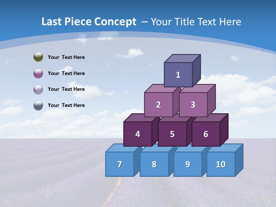 French Pretty Hill PowerPoint Template