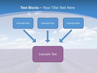 French Pretty Hill PowerPoint Template