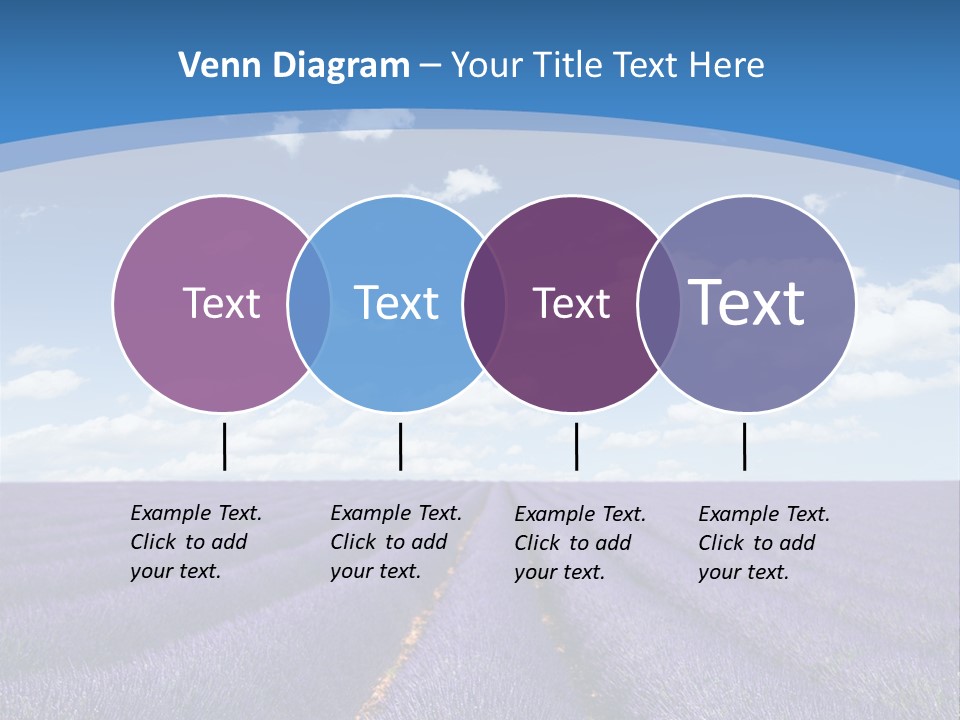 French Pretty Hill PowerPoint Template