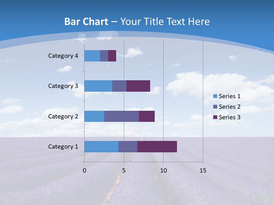 French Pretty Hill PowerPoint Template