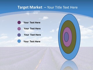 French Pretty Hill PowerPoint Template